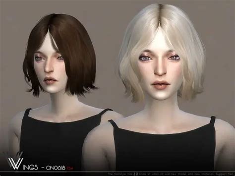 The Sims Resource Wings On0618 Hair Sims 4 Hairs