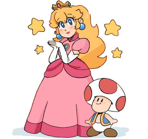 Peach And Toad Super Mario Pinterest Toad Peach And Princess Peach