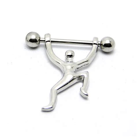 2pcs Nipple Ring 14g Stainless Steel Sexy Human Mamilo Rings Barbell Fashion Body Piercing