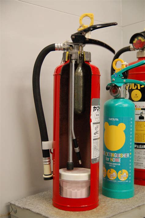 Choosing fire extinguisher types for the relevant class of fire could literally be the difference between life and death. Cross section of a fire extinguisher | 19 December 2009 ...