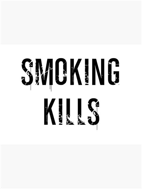 Smoking Kills Vintage Poster By Geypsilonu Redbubble