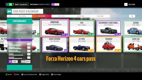 What Time Do The Car Pass Cars Come Out In Forza Horizon 4