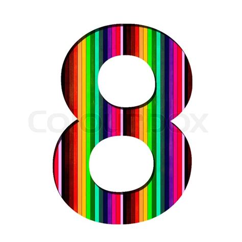 Number Made From Colorful Numbers Stock Image Colourbox