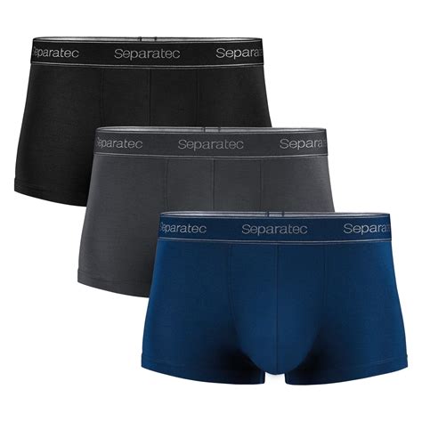 buy separatec men s dual pouch underwear comfortable ultra soft micro modal and cotton trunks 2