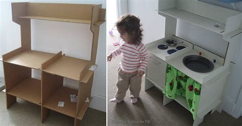 How To Make Kitchen Set With Cardboard