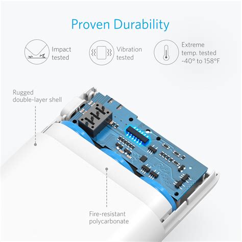 The anker 3350mah power bank comes with 2 different charging cables. Anker | PowerCore 10000mAh Power Bank