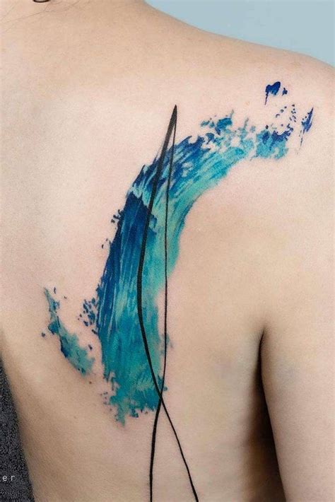 Discover More Than 88 Blue And Green Watercolor Tattoo Vn