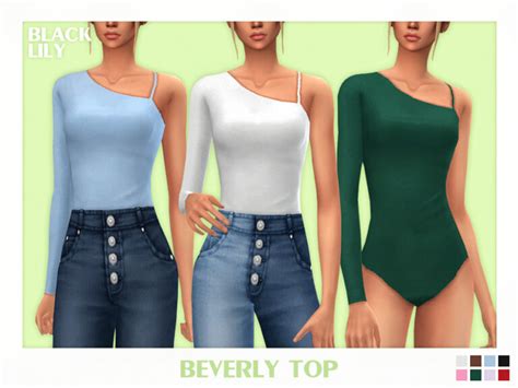 Beverly Top By Black Lily At Tsr Sims 4 Updates
