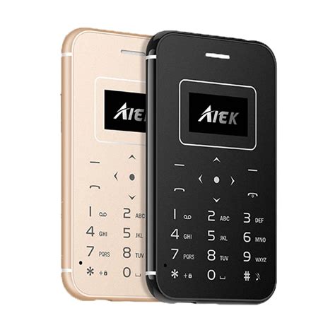 2017 Ultra Thin Card Mobile Phone Aiekaeku X8 Low Radiation Mini