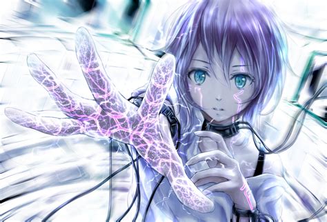 online crop purple haired girl anime character illustration hd wallpaper wallpaper flare