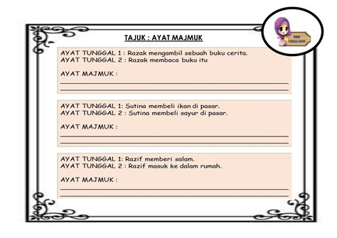 Dengan menggunakan simpulan bahasa yang telah diperoleh daripada wordwall, lengkapkan ayat ini dengan simpulan bahasa yang sesuai. Latihan Membina Ayat Tunggal Tahun 3