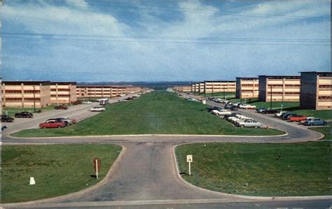 Street Scene Showing A Group Of New Permanent Barracks Fort Ord Ca