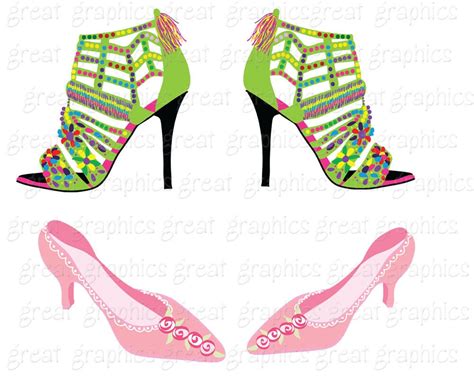 Shoe Clipart Shoe Clipart Crazy Shoes Digital Clip Art Shoe