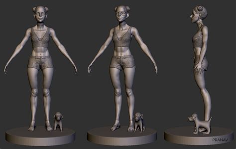 Stylized Female D Character Concept Model Zbrushcentral