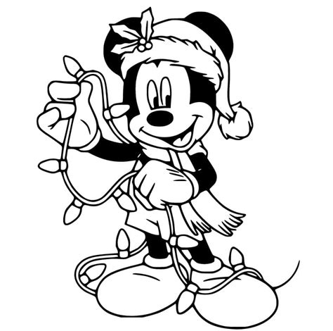Mickey Mouse Christmas Carol Coloring Pages