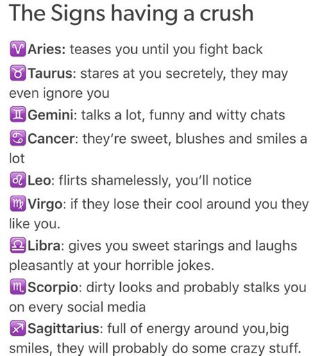 Astrology On Twitter The Signs Having A Crush