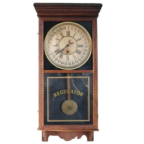 1907 Large Antique American Sessions Clock Company Oak Etsy In 2021