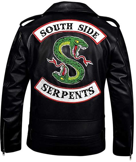 Faddyrox Riverdale Southside Serpents Black Faux Leather Jacket Xxs