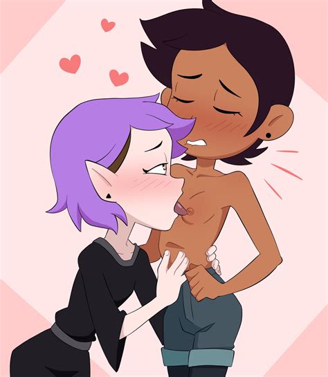 rule 34 2girls amity blight aroused blush canon couple chocolate and vanilla disney disney