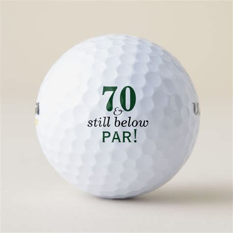 Funny Golf Balls 70th Birthday Party Monogrammed Zazzle Golf Humor