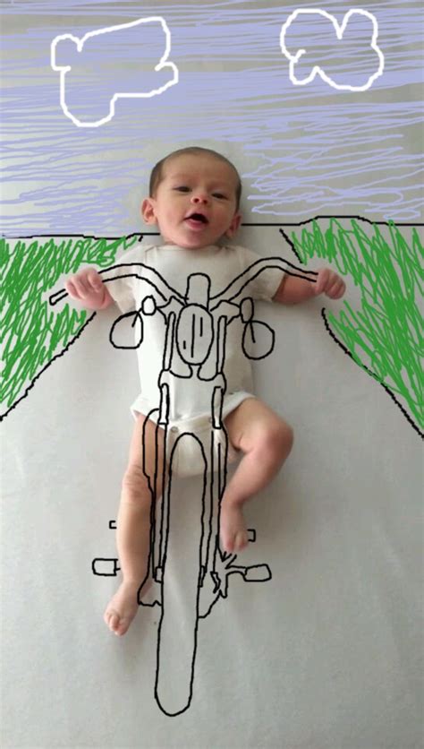 Voir plus d'idées sur le thème nourrisson, dessin bébé, illustration de bébé. Maman fait des dessins sur les photos de bébé - 2Tout2Rien