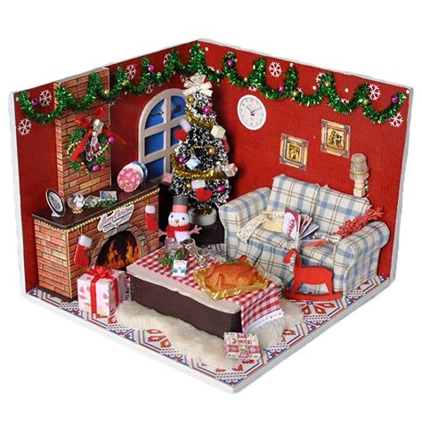 They're another classic way to decorate for christmas but also easy to whip up too. Wooden Dollhouse Furniture Kits LED Light Miniature ...
