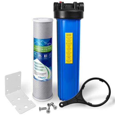 20 Big Blue Whole House Water Filter W 5 Micron Activated Carbon