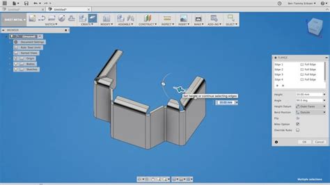 Playing With Sheet Metal In Fusion 360 Fusion Sheet Metal Autodesk