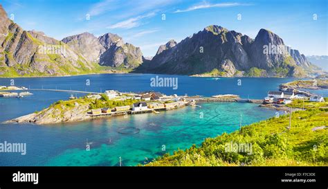 Lofoten Islands Landscape Moskenes Norway Stock Photo Alamy