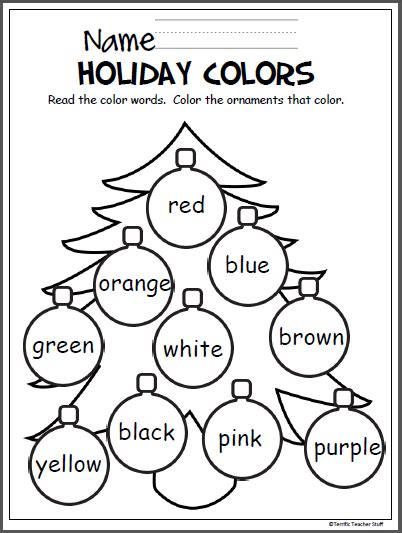 This section includes funny christmas worksheets, color posters. Colorful Christmas Tree Worksheet - Made By Teachers ...