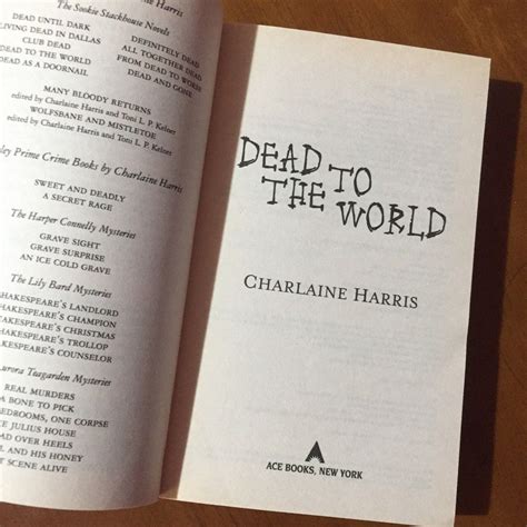 Dead To The World By Charlaine Harris Sookie Stackhouse Urban Fantasy Vampires On Carousell