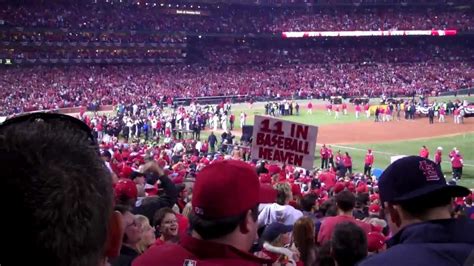 St Louis Cardinals 2011 World Series Game 7 Ceremony Youtube