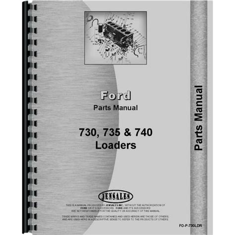 Ford 3400 Industrial Tractor Loader Attachment Parts Manual Walmart