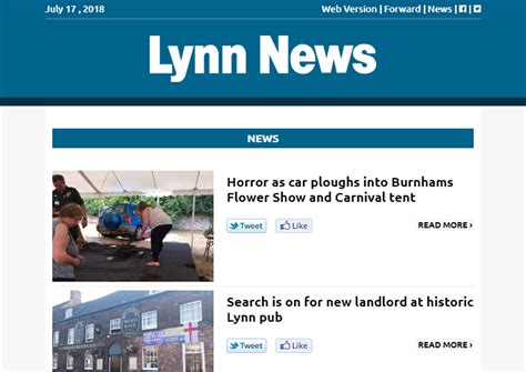 Sign Up Now For The Lynn News Newsletter Lynn News