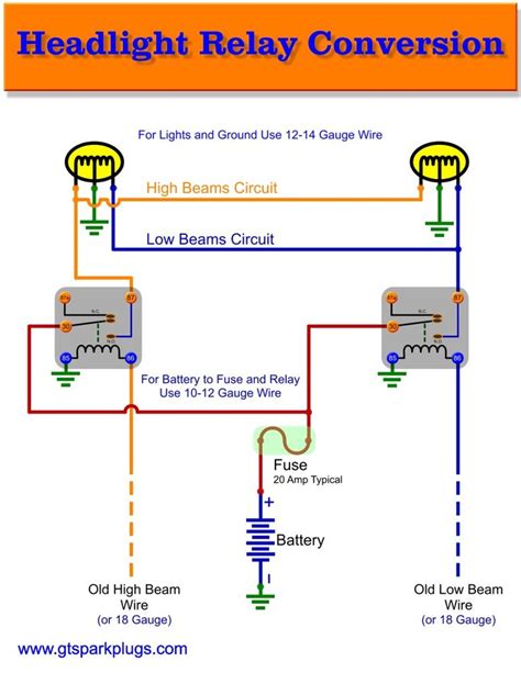 6 Volt Headlight Relay Wiring Diagram