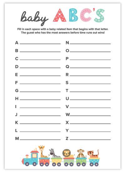 It's easy, just upload your own logo or choose from a variety of professional designs. Free Printable Baby Shower Games - Volume 2 - New Designs ...