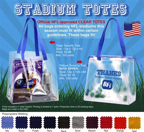 New Nfl Guidelines For Stadium Bags