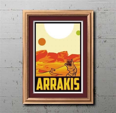 Arrakis Travel Poster Dune 13x19 Etsy