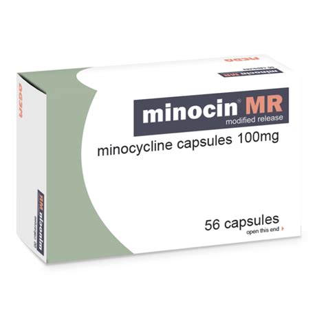 Minocin Minocycline Mr 100mg Capsules Buy Online Acne Treatments