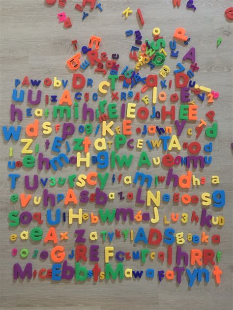Plastic Magnetic Letters Colorful Magnet Letters Etsy