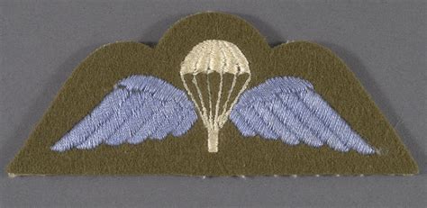 Badge Parachutist British Army National Air And Space Museum