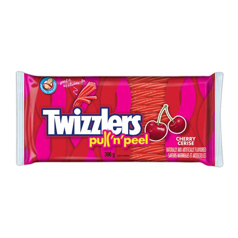 Twizzlers Pull N Peel Cherry Candy 396g Bag