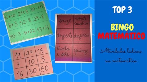 Bingo Matemático Jogos Na Aula De Matemática Teoria De Uma