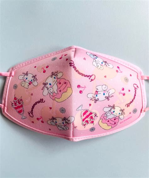 Official Sanrio Cinnamoroll Licensed Kawaii Face Mask Covering Etsy