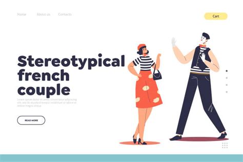 Stereotypical French Man Illustrations Royalty Free Vector Graphics