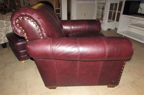 Lot Detail Lane Leather Chair And Ottoman