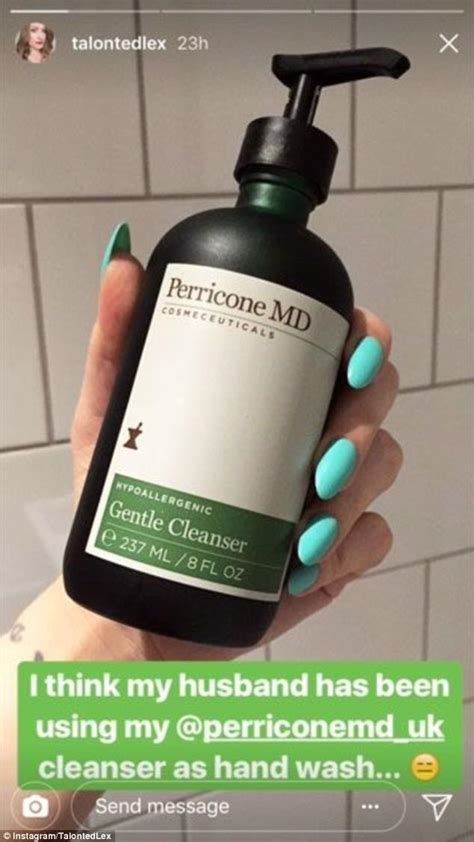 Blogger Talonted Lex Caught Husband Using Her Cleanser Daily Mail Online