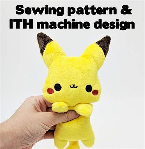 Free Plush Sewing And Ith Pattern Pikachu Pokemon