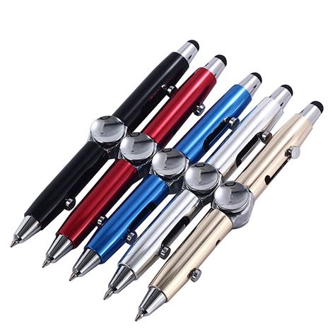 1set Multi Functional 3 In 1 Fidget Spinning Pen Stress Reducer High