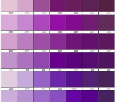 The 25 Best Shades Of Purple Chart Ideas On Pinterest Purple Palette